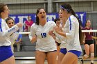 VB vs RIC  Wheaton Women's Volleyball vs Rhode Island College. - Photo by Keith Nordstrom : Wheaton, Volleyball, VB